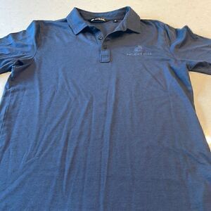 Travis Mathew men’s medium golf shirts blue, fine lines pelican hill logo, nice.